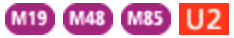 icons der Busse M19 M48 M85 und der U2